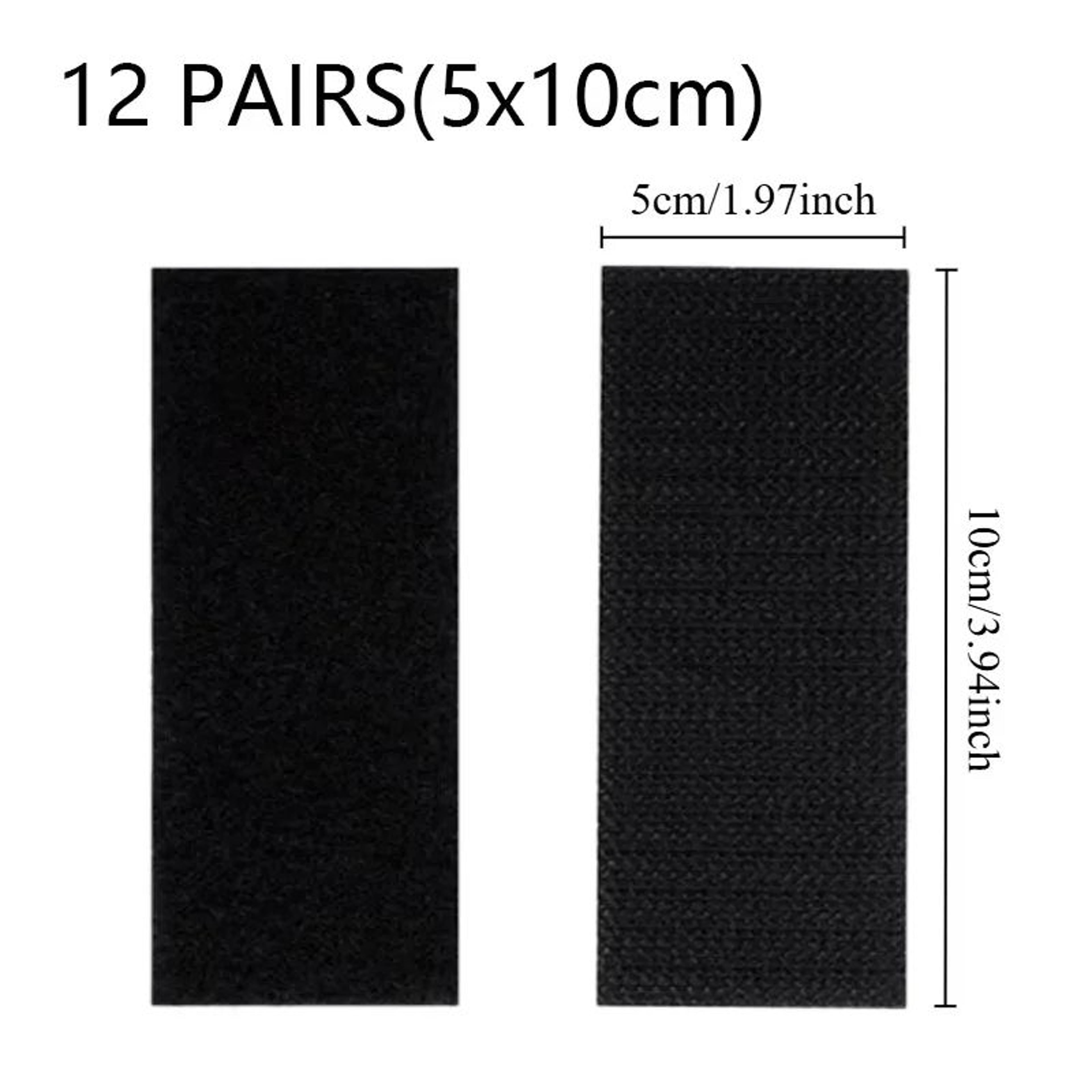 Heavy Weight Hook and Loop Adhesive Mounting Strips – Strong Double-Sided Fasteners for Picture Frames & Wall Hanging