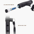 Premium Retractable Adjustable Walking Cane with LED Light for Seniors & Elders
