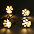 Paw Print Solar LED Garden Lights - Eco-Friendly Outdoor Decor