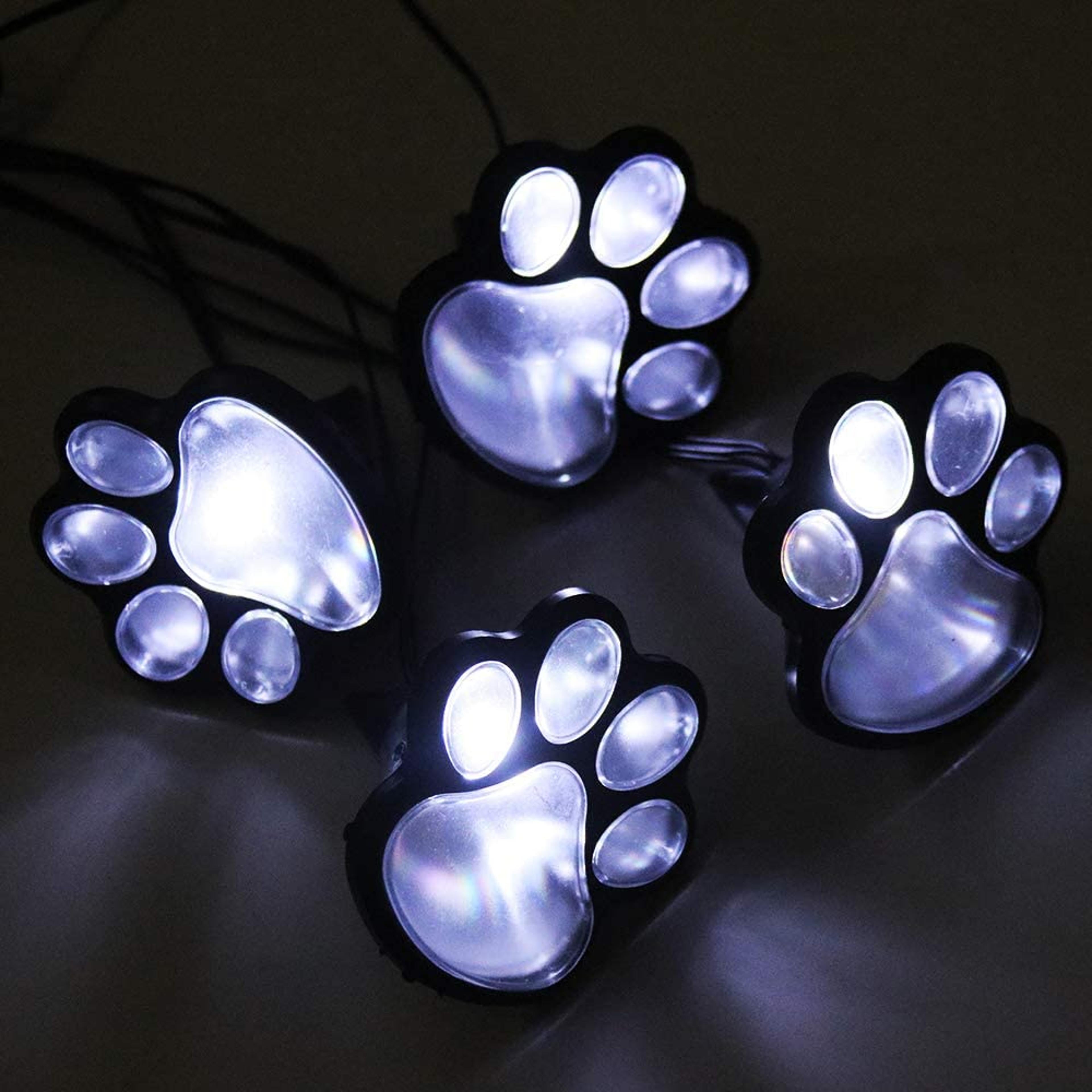 Paw Print Solar LED Garden Lights - Eco-Friendly Outdoor Decor
