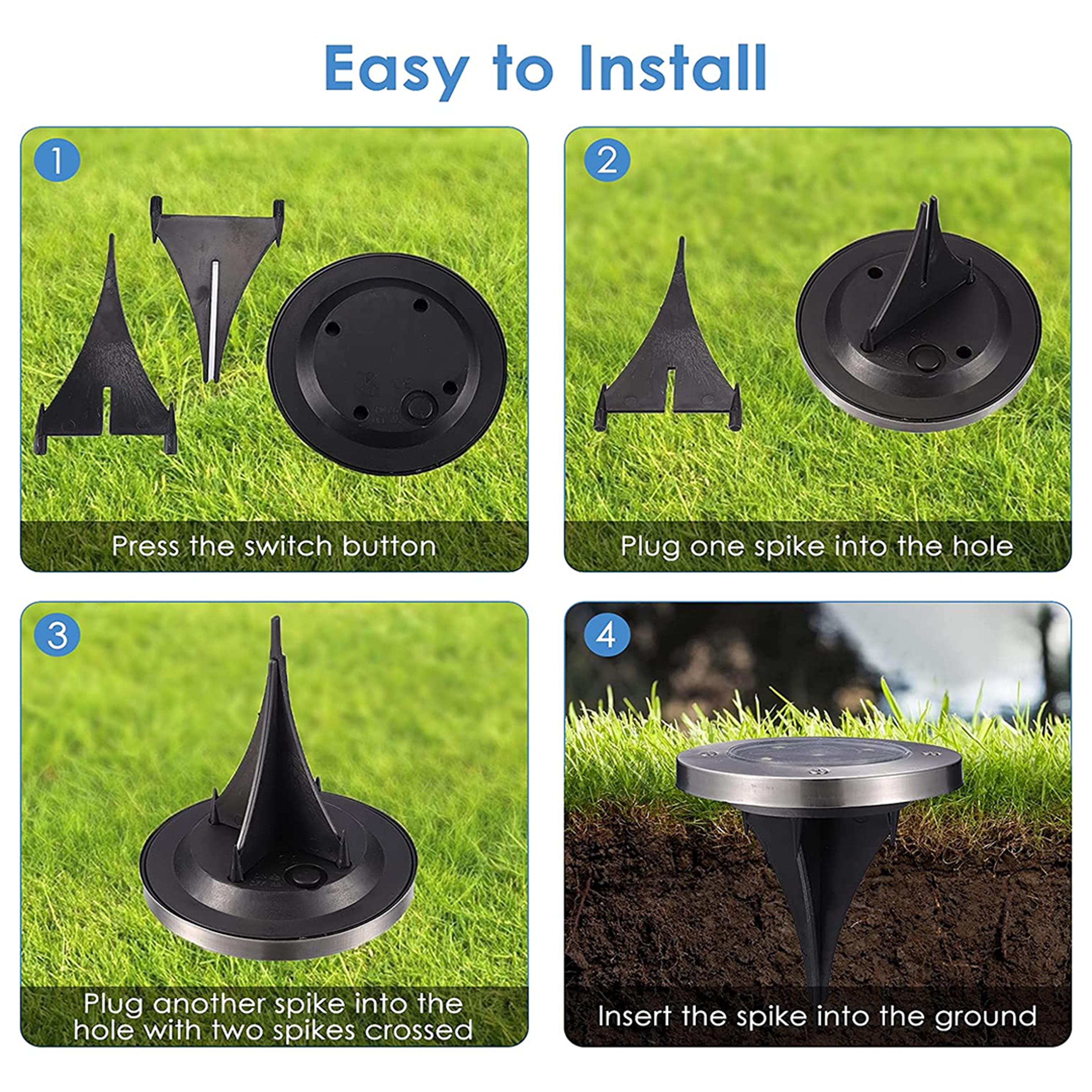 LED Solar In-Ground Pathway Lights - Solar Driveway & Sidewalk Ground Lighting