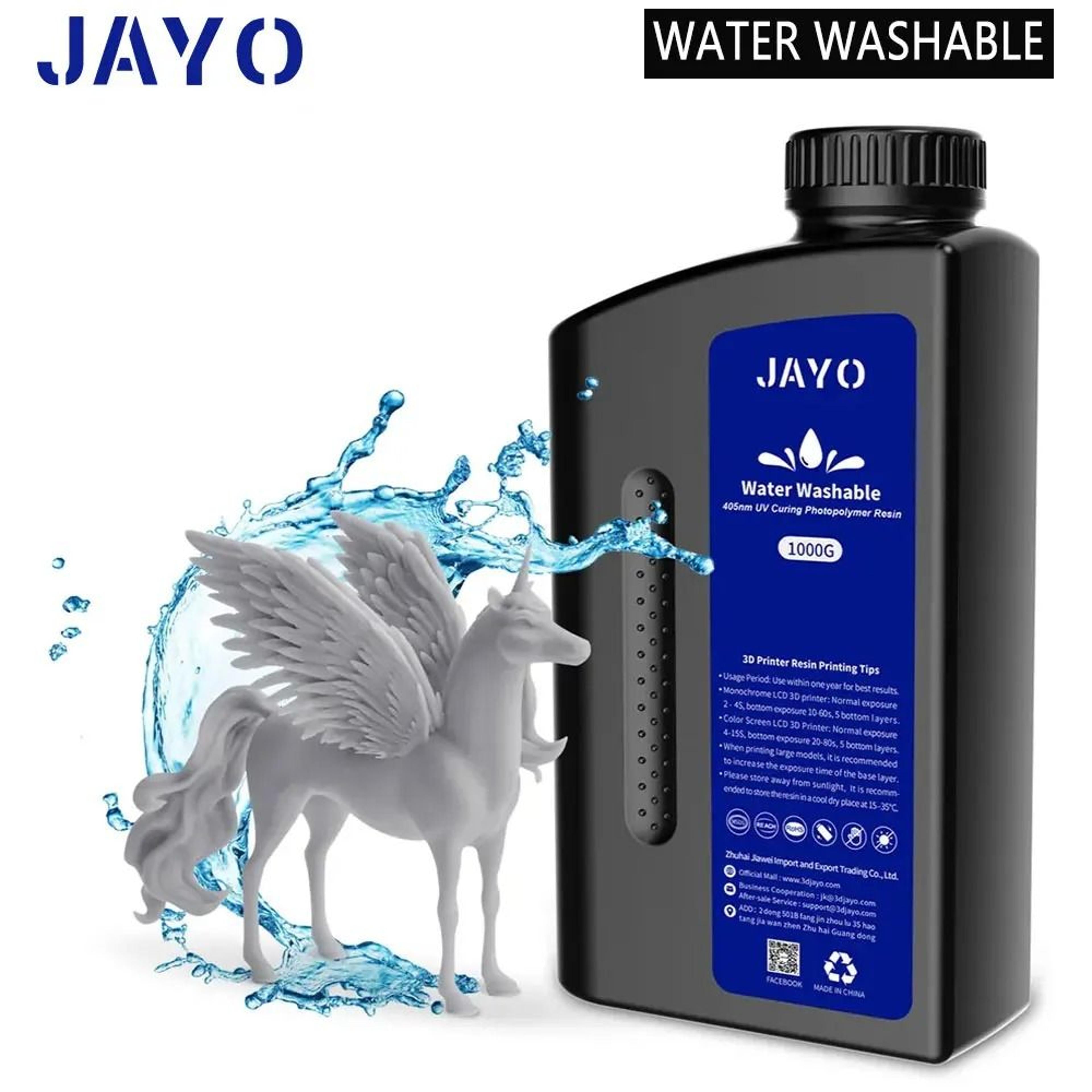 Jayo 3D Printer UV Resin 405nm Standard ABS Like and Water Wash Options