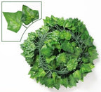 Lush Evergreen Ivy Garland Hanging Vines – Realistic Silk Leaf Wall & Garden Decor