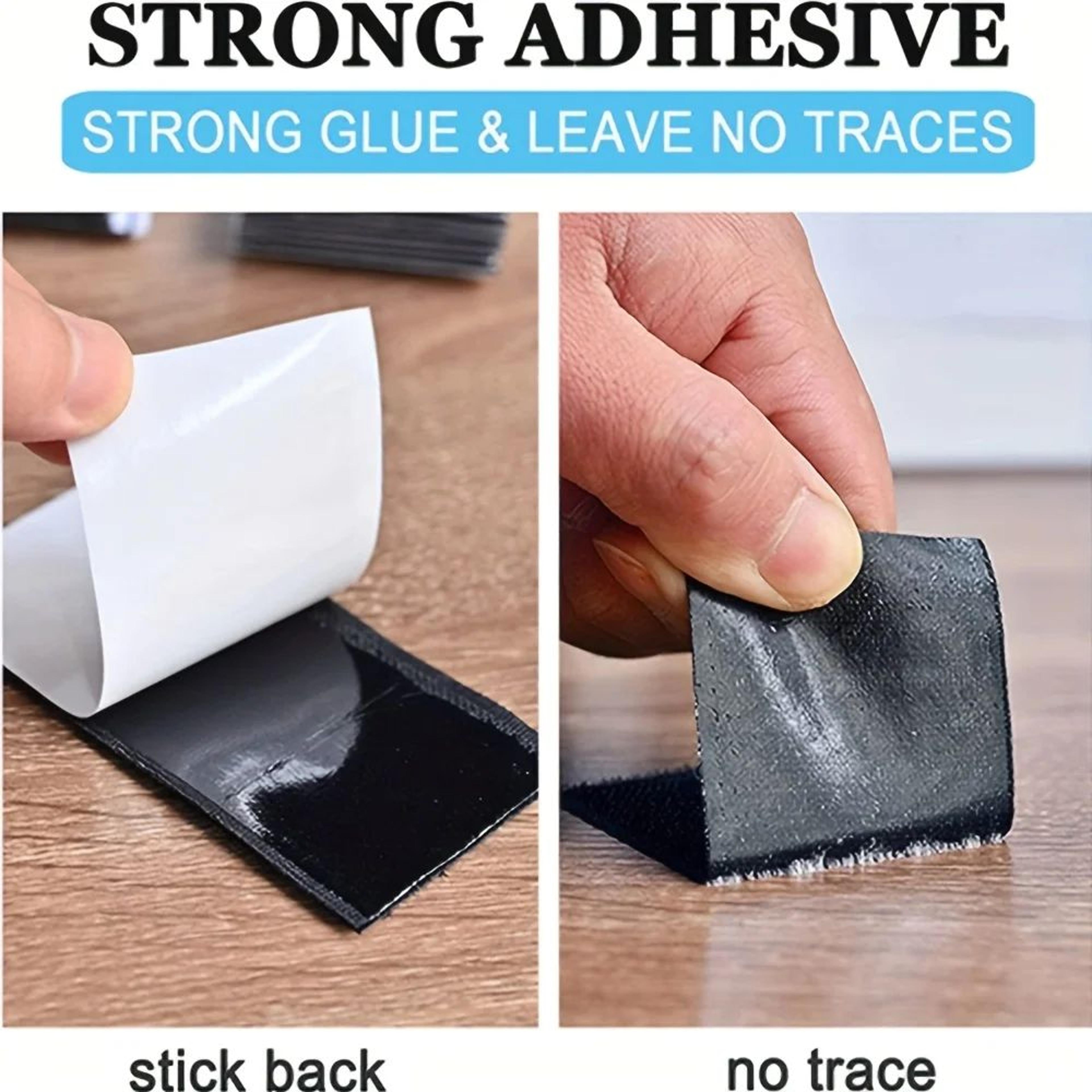 Heavy Weight Hook and Loop Adhesive Mounting Strips – Strong Double-Sided Fasteners for Picture Frames & Wall Hanging