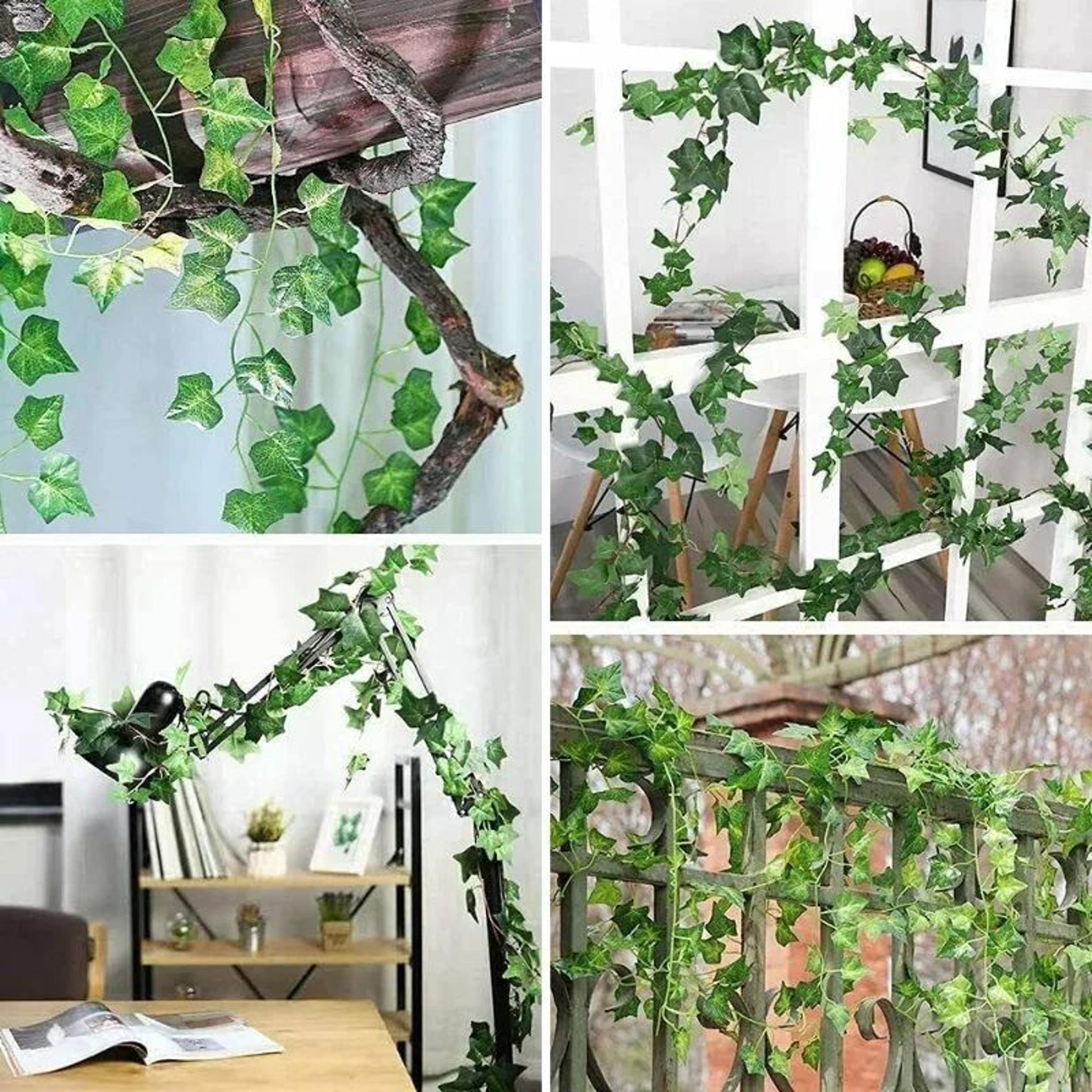 2.1M Artificial Ivy Garland for Wall Decor, Wedding Greenery & Home Styling