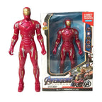 Marvel Superhero Glow Action Figure Set Spider Man Toys, Hulk & Iron Man Mini Collectibles