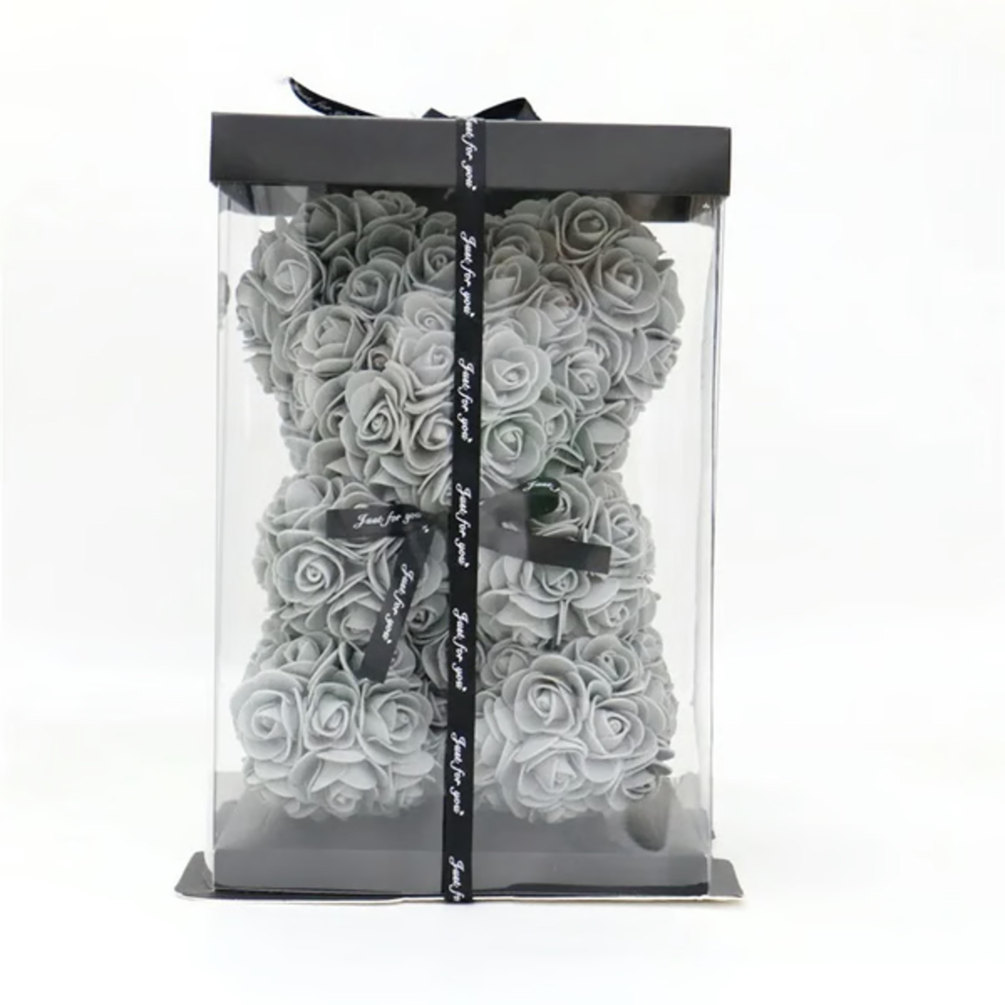 Forever Rose Teddy Bear – Elegant Floral Gift for Valentine's, Anniversaries & More