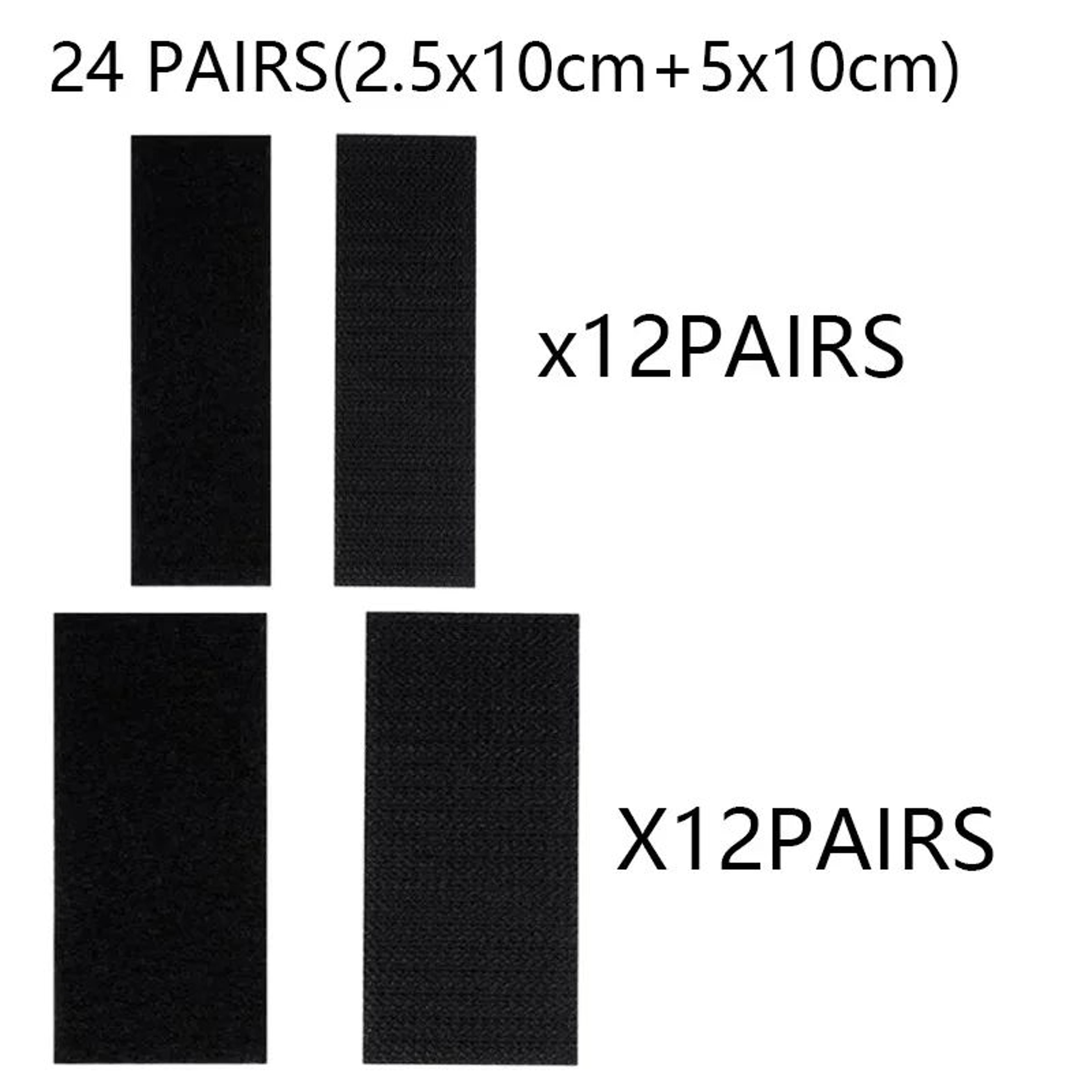 Heavy Weight Hook and Loop Adhesive Mounting Strips – Strong Double-Sided Fasteners for Picture Frames & Wall Hanging