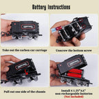 Electric Railway Train Set with Steam Locomotive, Smoke, Light and Sound